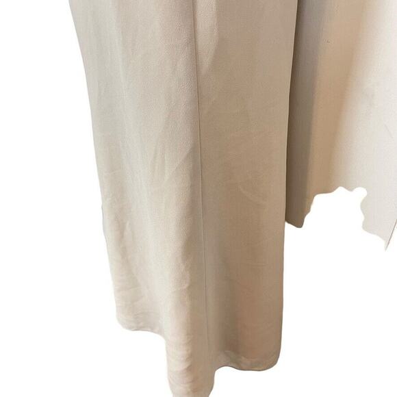 David's Bridal Womens Mother of the Bride Beaded Neutral Taupe Dress sz 16 WP - Picture 8 of 16